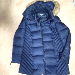 Kenneth Cole Reaction Navy puffer coat